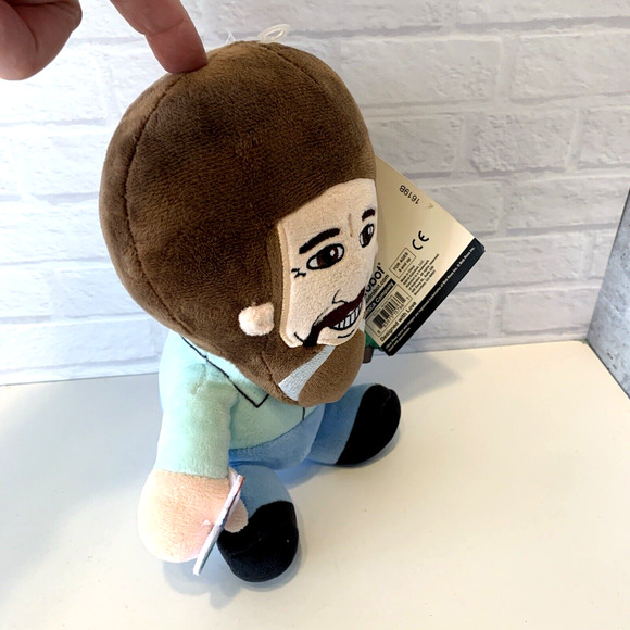 Phunny BOB ROSS Doll Artist Plush Small 9" Kidrobot Painter - Picture 6 of 7